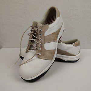 FOOTJOY Contour Series Golf Shoes White Tan Womens 8